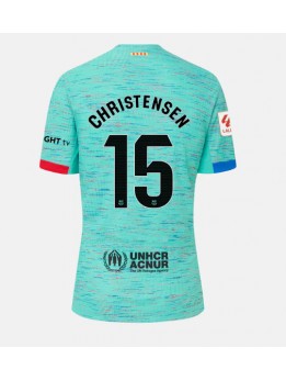 Barcelona Andreas Christensen #15 Ausweichtrikot für Frauen 2023-24 Kurzarm